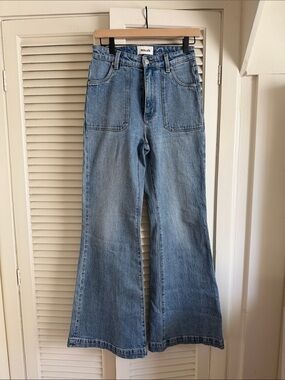ROLLA'S Light Blue High-Rise Wide Leg Jeans